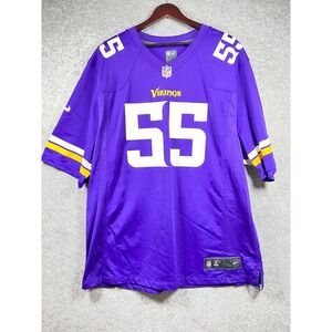 Nike Minnesota Vikings Anthony Barr 55 NFL Jersey Mens XXL Purple On Field